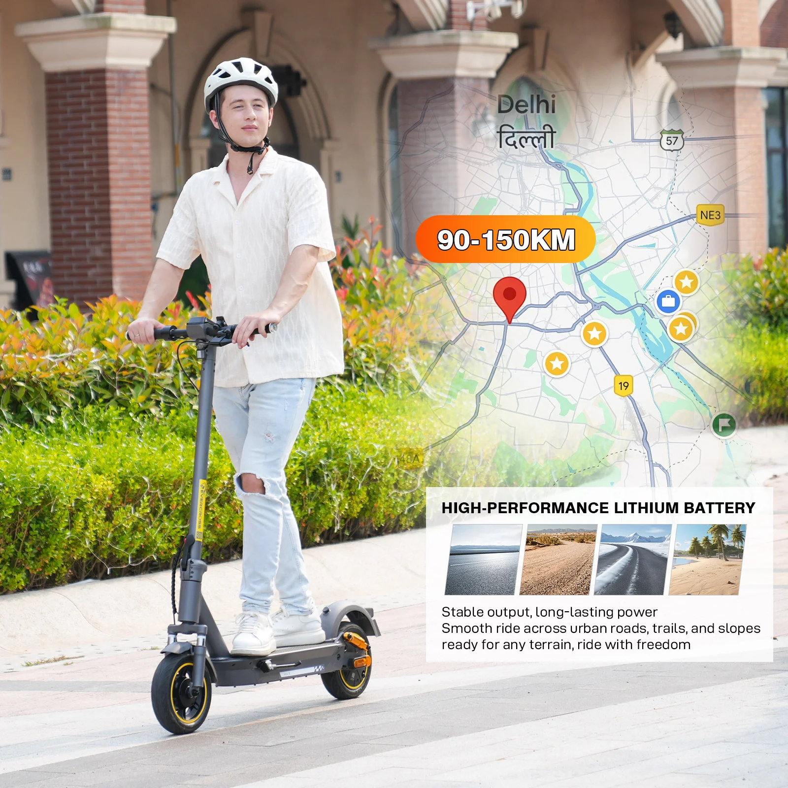 EVERCROSS EV10S MAX Elektroroller-25KM/H(Compliance in AT) - Image 8