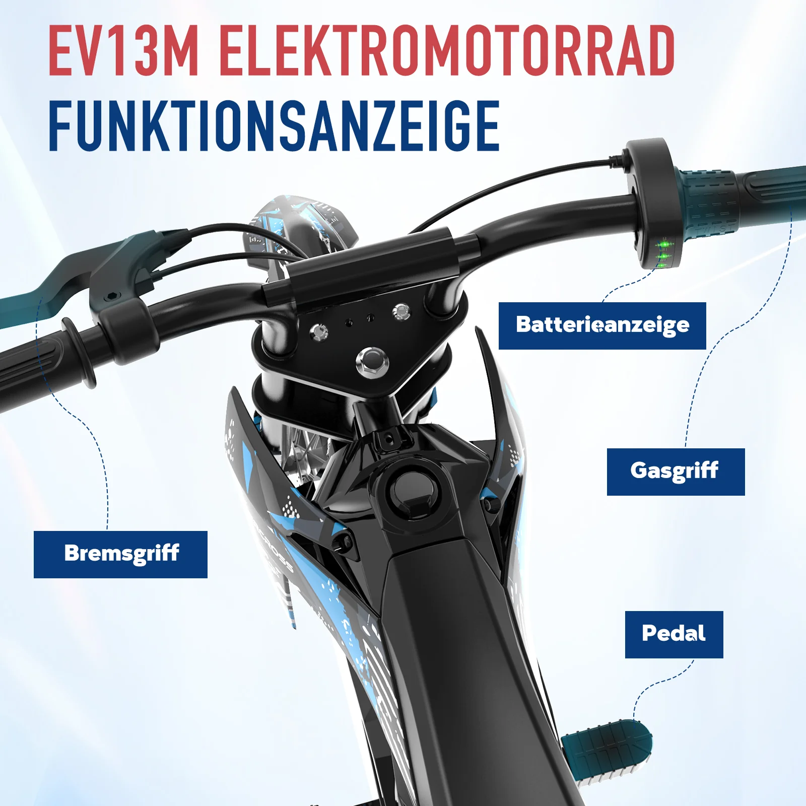 EVERCROSS EV13M Kinder-Elektromotorrad für Kinder von 3-7 Jahren - Image 8