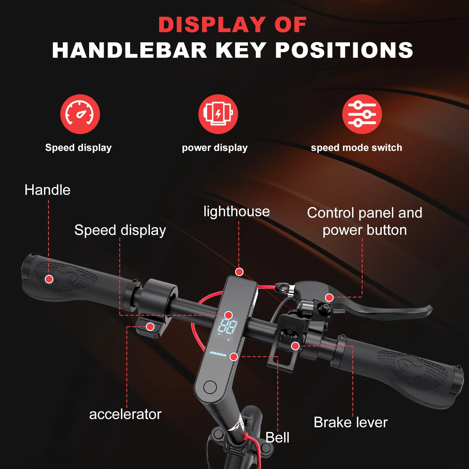 EVERCROSS EV85F Klappbarer E-Scooter-25KM/h(Compliance in AT) - Image 6